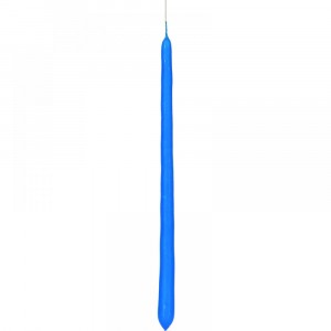 Свещ конус, гланц, синя, 40 см