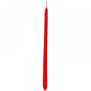 СВЕЩ,ЧЕРВЕНА,ЛЪСКАВА,40CM