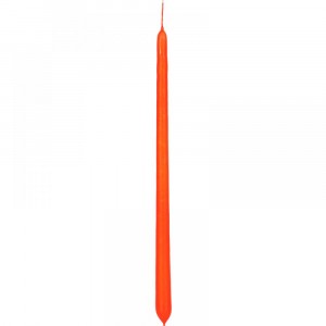 Свещ конус, оранж, 35 см