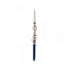 Свещ декор, синя, котва, 35СМ