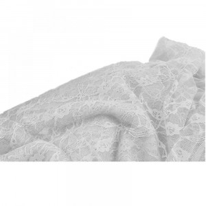 Панделка дантела, мека, бяла,  1.5ΜΧ5Μ 