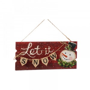 Висяща дървена табела 