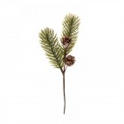 Коледна клонка, шишарки и борче, к-т 12 бр., 21 см