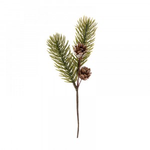 Коледна клонка, шишарки и борче, к-т 12 бр., 21 см