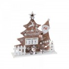 Дървен коледен календар Дядо Коледа,  22X6X22СМ