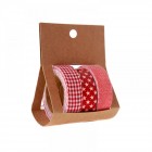 Коледни панделки, звезди и каре, к-т от 3 бр. 