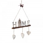 Висяща табела Home sweet home, натурал, 25Х40СМ