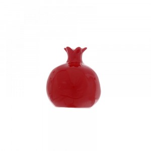 Керамичен Нар, червен, 7X7X7.5СМ