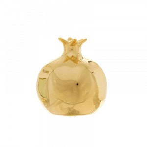 Керамичен Нар, златен, 8X8X8.5СМ