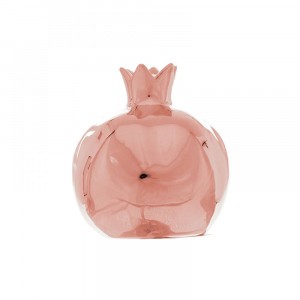 Керамичен Нар, розов, 10X10X11СМ