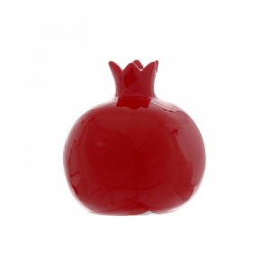 Керамичен Нар, червен, 10X10X11СМ