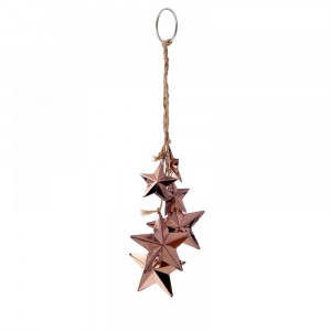 Метална висулка, звезди, бронз, 8х37 см