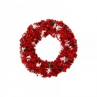 Венец от червени боровинки, 32х32х9 см