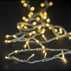 Гирлянд лампички 100 LED, топло бели, прозрачен кабел, 6,8 М