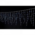 Висулка, 150 LED, прозрачен кабел, студено-бели, 3М