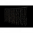 Завеса, 200 LED, прозрачен кабел, топло-бели, 2Х1 М