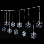 Висулка от снежинки, 10 LED, 120х42 см