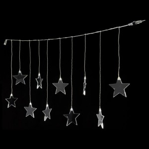 Висулка от звезди, 10 LED, 120х42 см