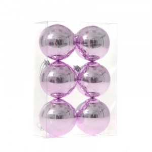 Топки, розови, 8 см, к-т 6 бр.