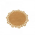 Подложка за маса,злато, звезди, Ф 20 см