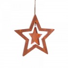 Висулка звезда, бронз, 18х28 см