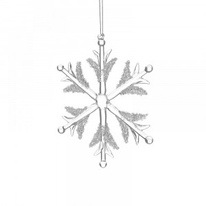 Стъклена висяща звезда, 19 см