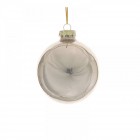 Стъклена топка шампанско, мак, 8 см, к-т 6 бр.