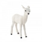 Еленче от естествени материали, бяло, 82х90 см