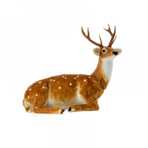 Елен от естествени материали, кафяв, легнал, 122х98 см