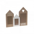  Дървена рамка за снимки, Happines, 40Х35СМ