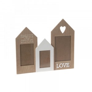  Дървена рамка за снимки, Happines, 40Х35СМ