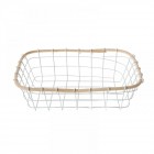 Метална фруктиета, правоъгълна, 33Х26Х8,5СМ