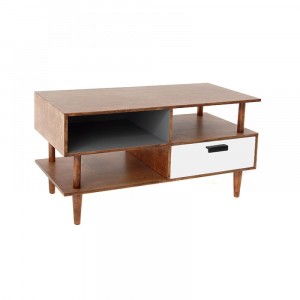 Дървено шкафче, ретро, кафяво, 110Х48Х60СМ