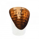 Свещник от никел и бронз, 15,5 см