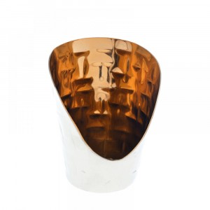 Свещник от никел и бронз, 15,5 см