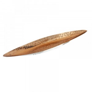 Никелирано плато ладия,бронз,64х15 см