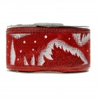  Коледна панделка 4см Х 9.15 М, червена