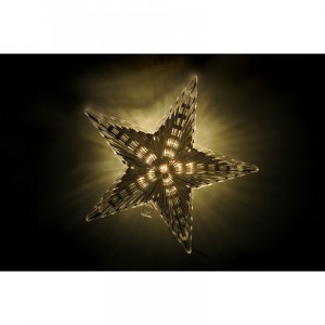 Колвдна светеща звезда, LED, топло-бяла, 22 см