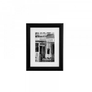 Дървена фото рамка,черна,15х20 см