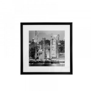 Дървена фото рамка,черна,40х40 см