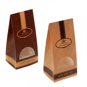 Картонена кутия за бонбони, 2цвята,  8Х6,5Х12СМ