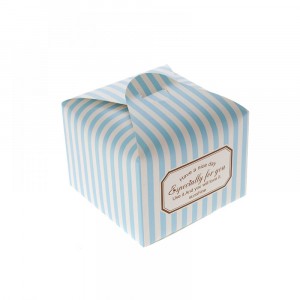 Картонена кутия, синя, 14,5Х14,5Х11СМ