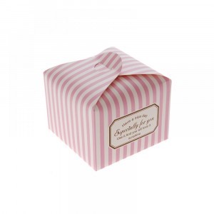 Картонена кутия, розова, 14,5Х14,5Х11СМ