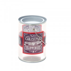 Буркан за бонбони Merry ChristMas, пластмаса,  8,5Х12,5СМ