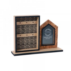 Закачалка за ключове с рамка за снимки, декор, дърво.36х82,5 см