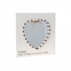 Огледало сърце,декор топчета,46х46 см