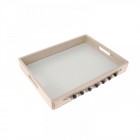 Поднос,МДФ,декор топчета,40х32х2,5 см