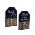 Закачалка,МДФ,декор,черна,10х15 см