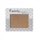Фото рамка МДФ,декор звезди, FAMILY,28х23 см