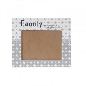 Фото рамка МДФ,декор звезди, FAMILY,28х23 см